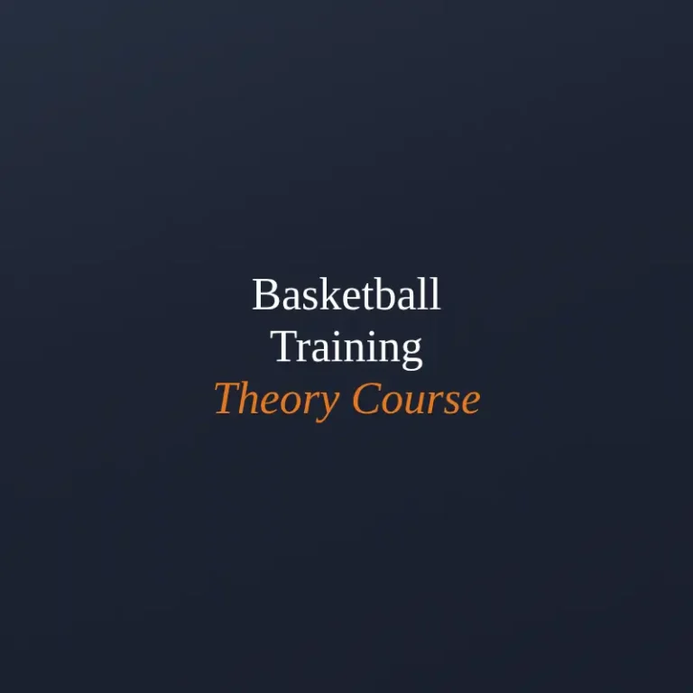 Basketball training theory course